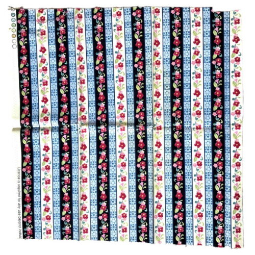 Tecido Importado Flores em Patchwork