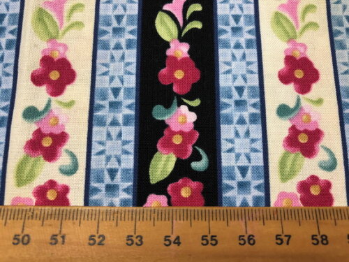 Tecido Importado Flores em Patchwork