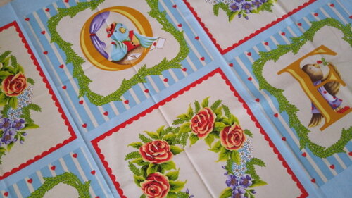 Tecido Painel Importado Patchwork - Love