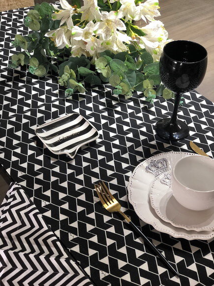 Trilho Mesa Acquablock - Caminho Mesa - Preto & Branco