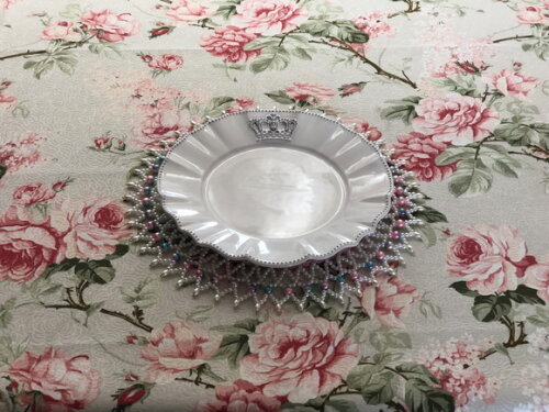 Trilho Mesa Anti-manchas* Rosas Karsten *valor do Par*