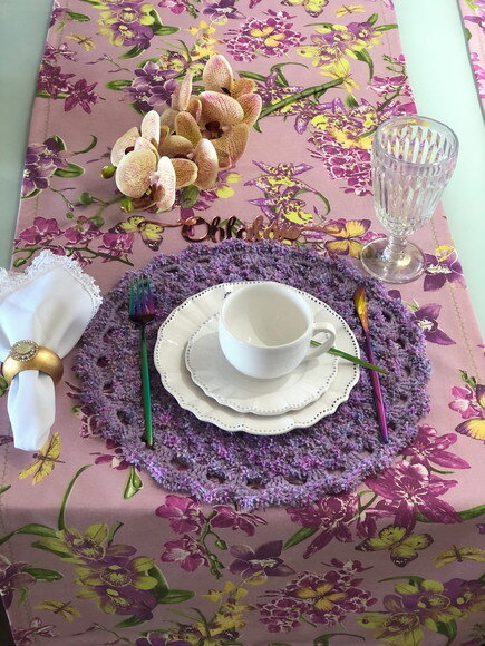 Trilho Mesa Antimancha - Caminho Mesa Orquídeas - Easy Clean