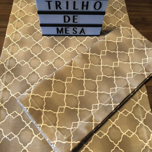 Trilho Mesa Geométrico Antimancha - Caminho de Mesa