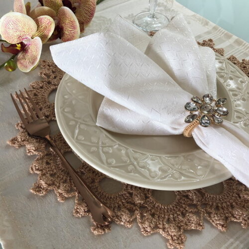 Trilho Mesa Jacquard Boho Natural *valor do Par*