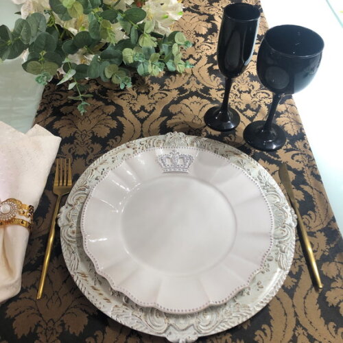Trilho/caminho Mesa Jacquard Glamour 1.60 cm *valor do Par*