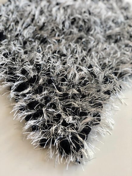 Echarpe Cachecol Golapompom Preto Croche