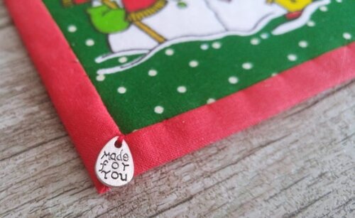 Mug Rug Tapete de Caneca Natal - Papai Noel