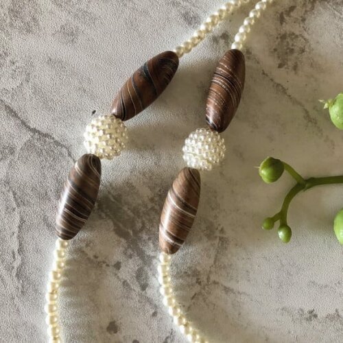 Óculos Cordão Corda Corrente Salva Cordinha Luxo Pérola - 35