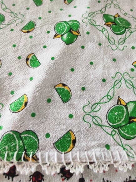Pano de Prato Algodão Estampado - Kit 3 Unidades