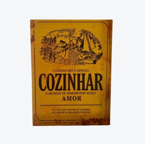Porta Guardanapo Cozinhar É Um Modo de Demonstrar Amor! 4 Pç
