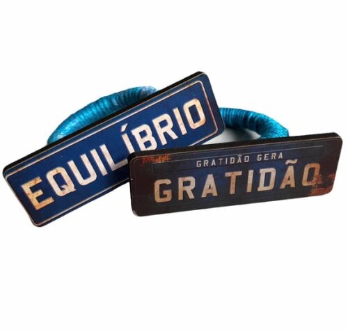 Porta Guardanapo Gratidão e Equilíbrio mdf - 4 Unid.