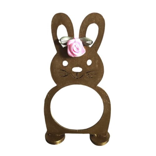 Porta Guardanapo mdf Coelho da Páscoa - 4unid.