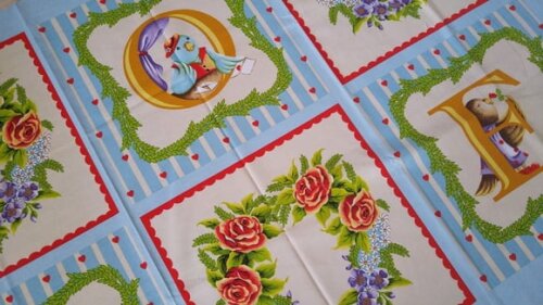 Tecido Painel Importado Patchwork - Love