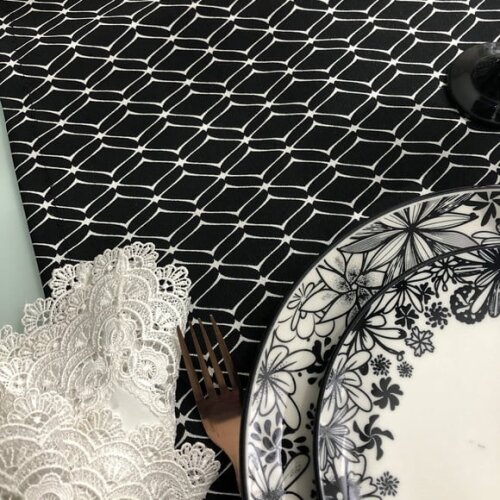 Trilho Mesa - Caminho Mesa - Tête-a-tête Preto & Branco 2