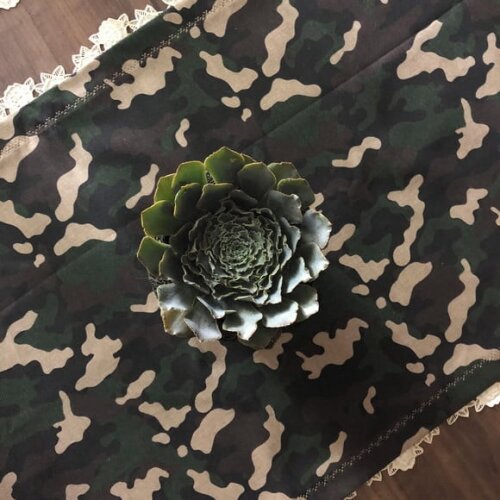 Trilho Mesa Camuflado Militar - Caminho Mesa - Tête-a-tête