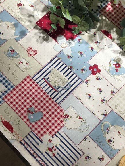 Trilho Mesa Hora do Chá Patchwork - Caminho Mesa