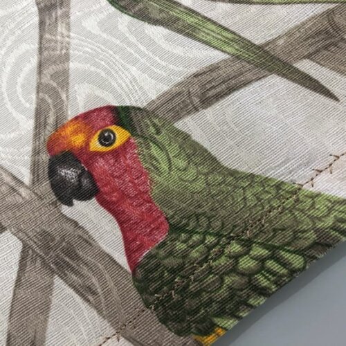 Trilho Mesa Jacquard Aves Tropical *valor do Par*