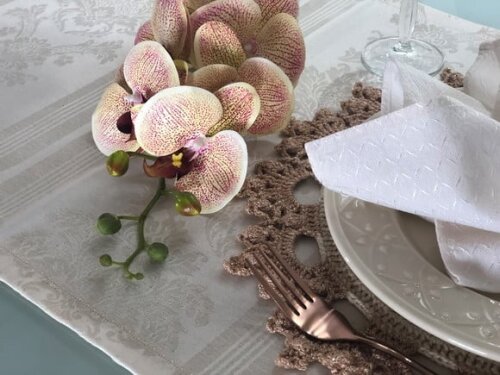 Trilho Mesa Jacquard Boho Natural *valor do Par*