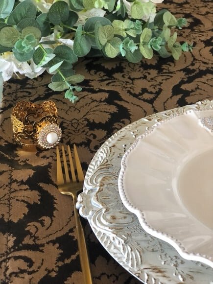 Trilho/caminho Mesa Jacquard Glamour 1.60 cm *valor do Par*