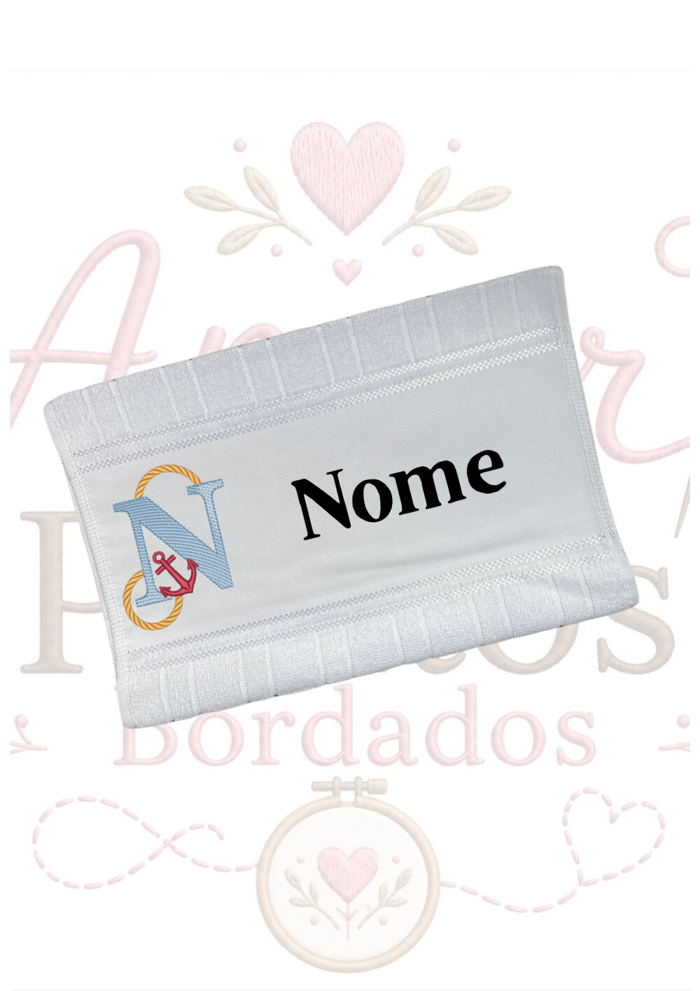 Toalha de Boca Personalizada Kit 2 Unidades