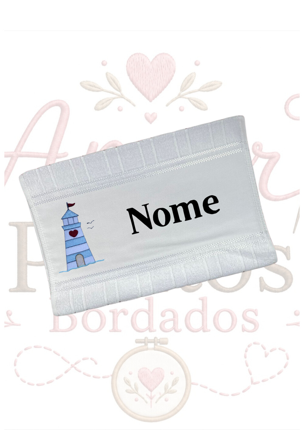 Toalha de Boca Personalizada Kit 2 Unidades