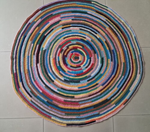 Tapetão Multicolorido Croche 1,20m