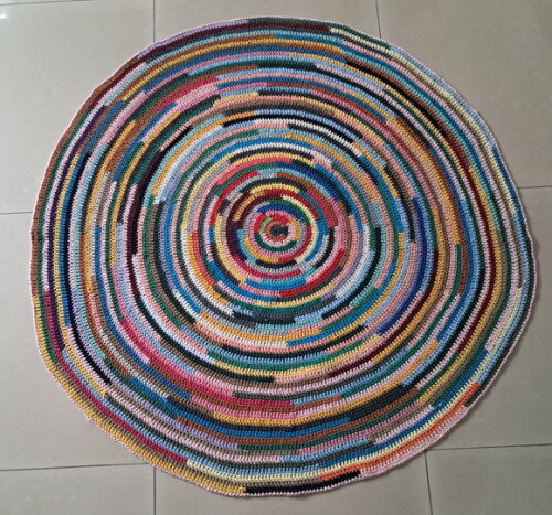 Tapetão Multicolorido Croche 1,20m