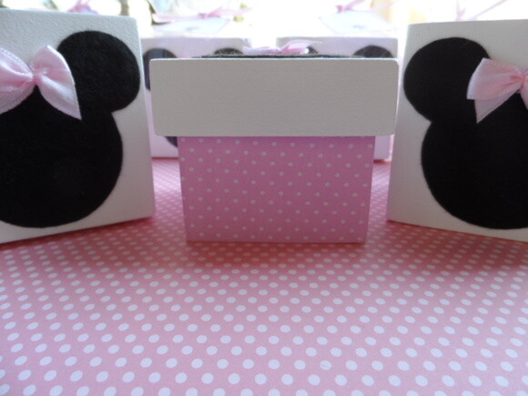 Caixinhas Decoradas Minnie Rosa