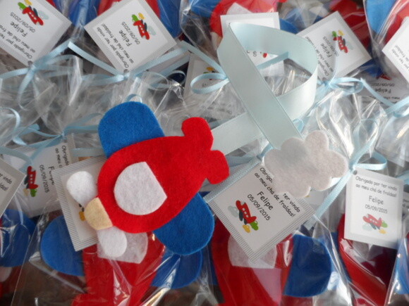 Kit com 20 Marcadores de Páginas Aviãozinho