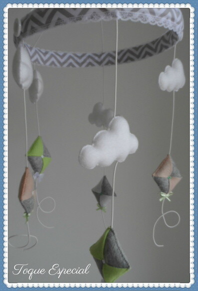 Móbile Pipas e Nuvens
