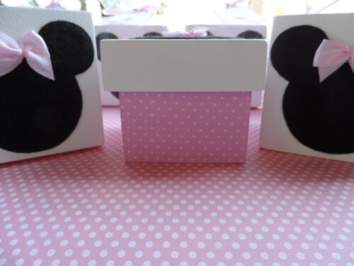 Caixinhas Decoradas Minnie Rosa