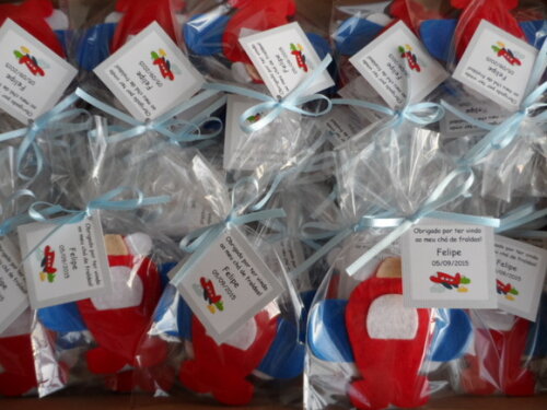 Kit com 20 Marcadores de Páginas Aviãozinho