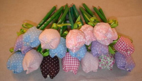 Kit com 20 Ponteiras de Lápis/caneta Tulipa