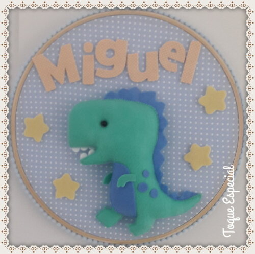 Porta Mat. Bastidor Dinossauro Baby