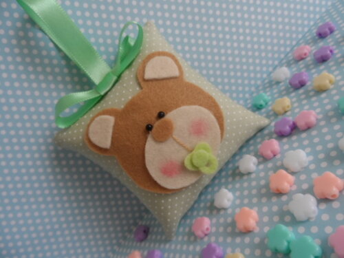 Sachê Perfumado Almofadinha Urso Baby
