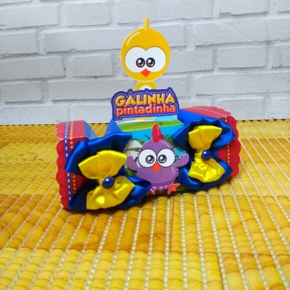 Caixa Bala Galinha Pintadinha