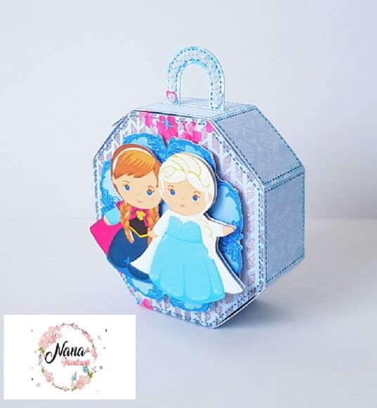 Caixa Oitavada - Frozen Cute