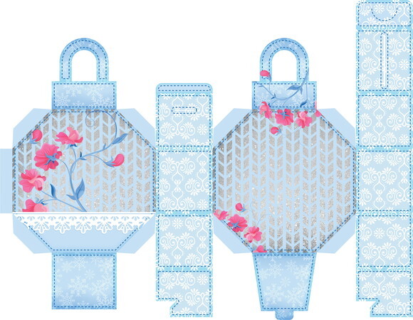 Caixa Oitavada - Frozen Cute