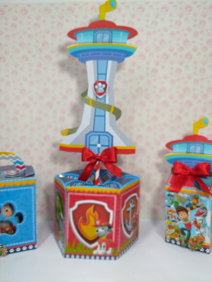 Kit 100 Lembrancinha Personalizada Patrulha Canina