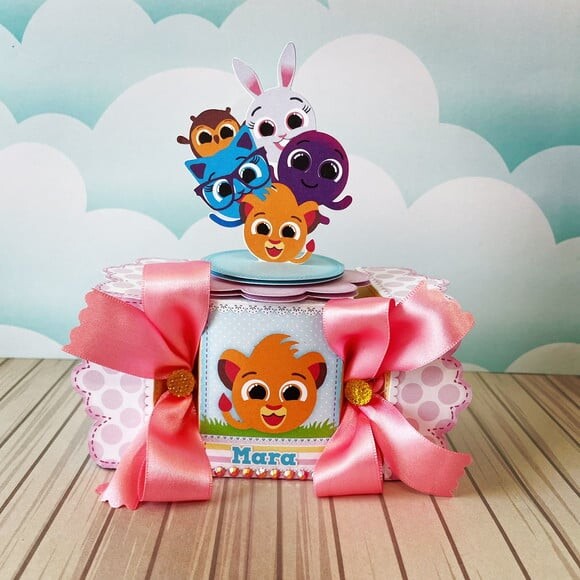 Kit 30 Caixas Personalizadas Bolofofos Menina