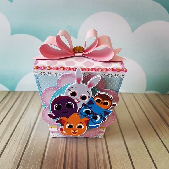 Kit 30 Caixas Personalizadas Bolofofos Menina