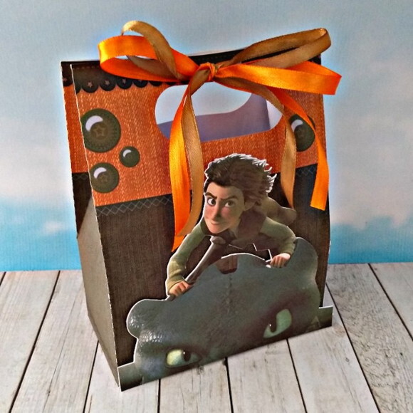 Kit 30 Caixas Personalizadas Como Treinar o Seu Dragão