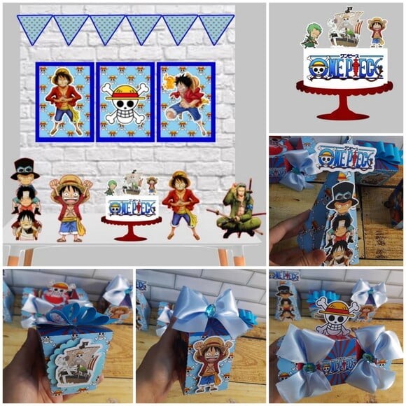 Kit 30 Caixas Personalizadas One Piece