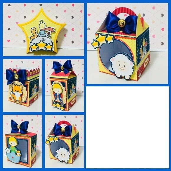 Kit 30 Caixas Personalizadas Pequeno Príncipe