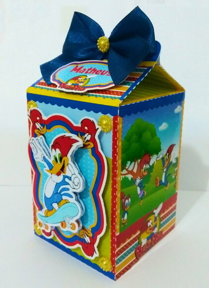 Kit 30 Caixas Personalizadas Pica Pau