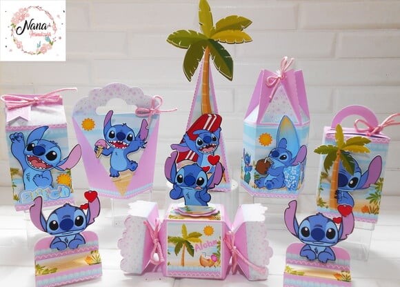 Kit 30 Lembrancinhas Personalizadas Stitch