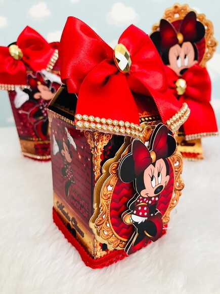 Kit 52 Lembrancinhas Personalizadas Minnie e Mickey