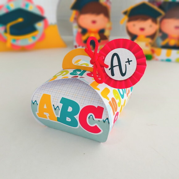 Kit 60 Caixas Personalizadas Formatura Abc