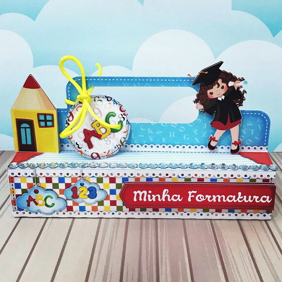 Kit 60 Caixas Personalizadas Formatura Abc