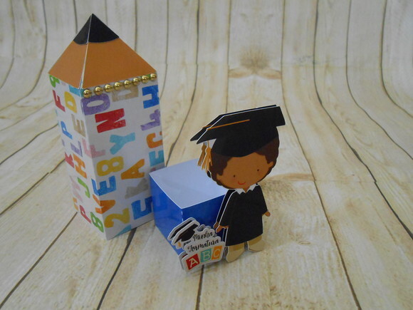 Kit 60 Caixas Personalizadas Formatura Abc